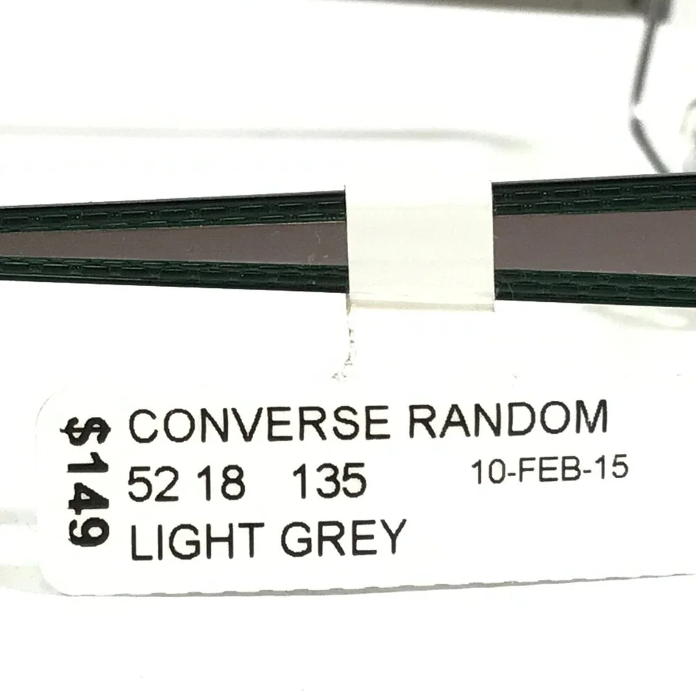 Converse Eyeglasses Frames RANDOM LIGHT GRAY Green Silver Rectangular 52-18-135